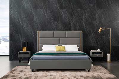 Platform Bed with with nightstands AE75