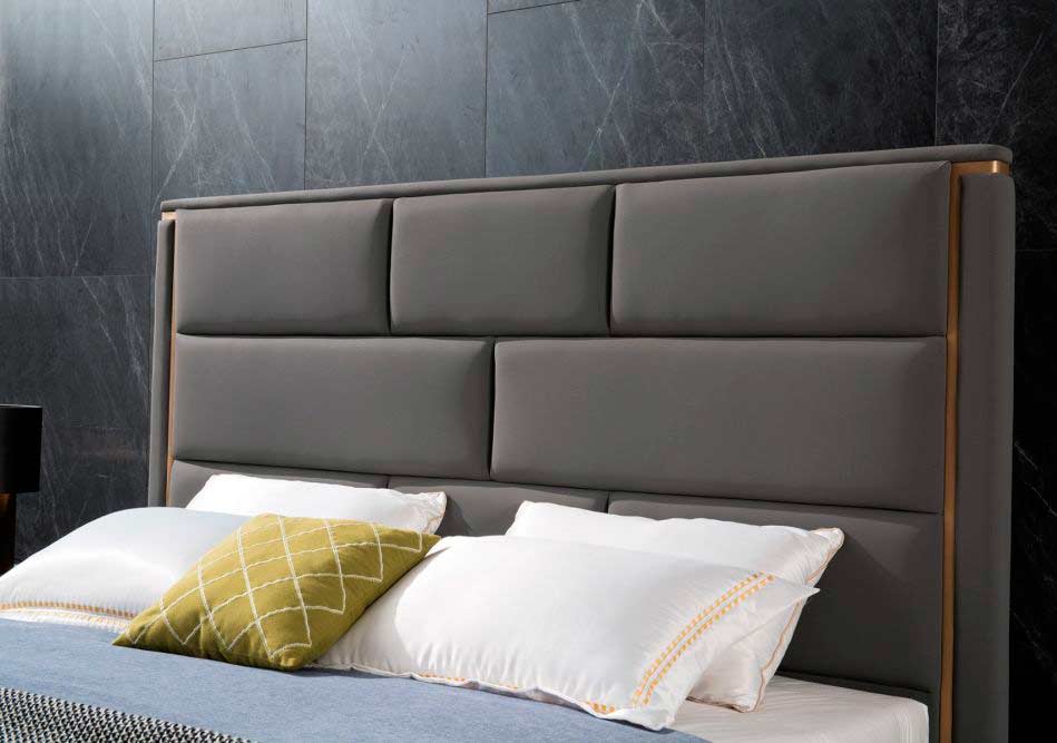 Platform Bed with with nightstands AE75 Contemporary Bedroom