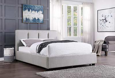 Gray Linen Bed Collection 632