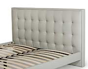 Grey Leatherette Bed VG Venera