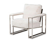 Astro Faux Fur Chaise by AICO