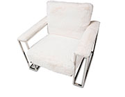 Astro Faux Fur Chaise by AICO