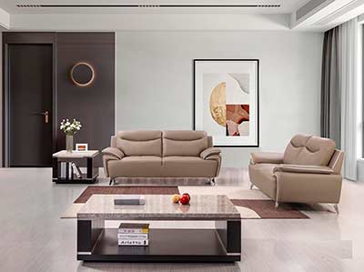 Dark Tan Leather sofa AE 531