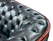 Gray Leather Sofa EF 514