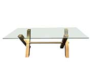 Glass Top Dining Table VG Daryl