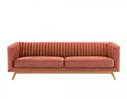 Beige Velvet Sofa AL 987