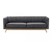 Beige Velvet Sofa AL 987