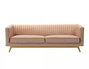 Beige Velvet Sofa AL 987