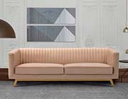 Beige Velvet Sofa AL 987