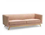 Beige Velvet Sofa AL 987