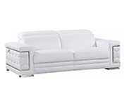 White Leather Sofa set GU 92