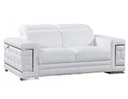 White Leather Sofa set GU 92