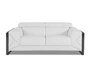 White Leather Sofa set GU 03