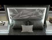 White Eco Leather Bedroom EF Akiva