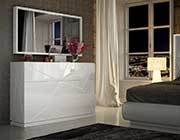 White Eco Leather Bedroom EF Akiva