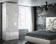 White Eco Leather Bedroom EF Akiva