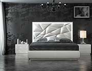 White Eco Leather Bedroom EF Akiva