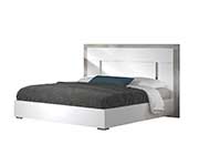 White matt lacquered bed NJ Aida