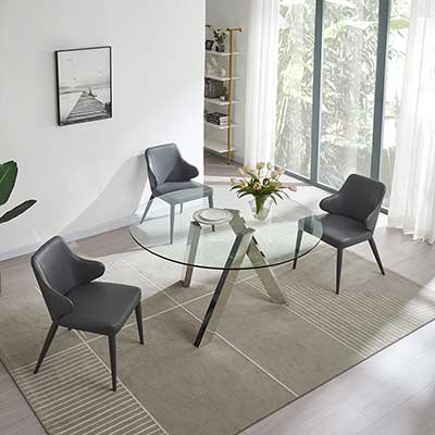 Clear Glass Dining Table NJ Citadel