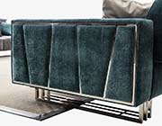Gray Velvet Fabric Sofa Mavro