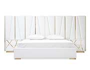 White Leather Modern Bed VG Danixa