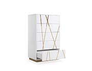 White Leather Modern Bed VG Danixa