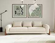 Cream Fabric Sofa Set VG Fiorella