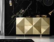 Exclusive Sideboard in Gold Finish EF Francisco