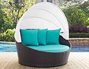 Turquoise Outdoor Patio Daybed MW Cadencia