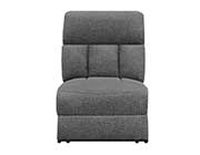 Charcoal Chenille Modular Sectional Sofa