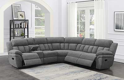 Charcoal Chenille Modular Sectional Sofa