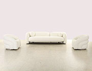 White Fabric Sectional Sofa set AE 381