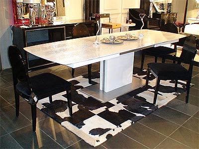 Contemporary Dining Table Set VG81 White