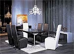 Contemporary Dining Table Set VG81 White