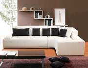Contemporary Italian Leather Sectional Sofa Vcal 07