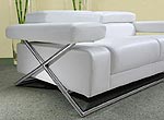 Linda Modern White Leather Sofa Set VG-110