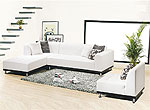 Modern Leather Sectional sofa MW3