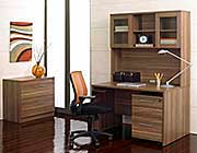 Unique Furniture 100 Collection Walnut Desk 14723 | Desks