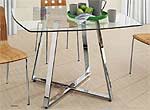 Z-195 Clear Glass Dining Table