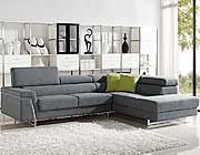 Justine - Modern Fabric Sectional Sofa Set