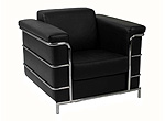 Modern Sofa Set Leonardo Black