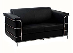 Modern Sofa Set Leonardo Black