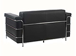 Modern Sofa Set Leonardo Black