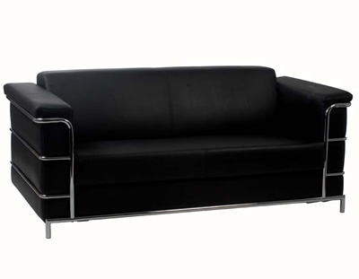Modern Sofa Set Leonardo Black