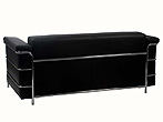 Modern Sofa Set Leonardo Black