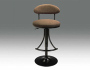 Chocolate upholstered bar stool CR102