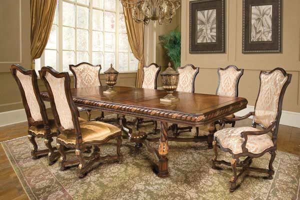BT 038 Classical Italian Extendable Dining set | Classic Dining