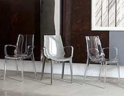 Modern Stackable Chair Clear EStyle 704