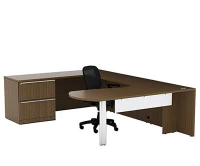 U-Shaped Office Desk With Lateral Pedestal CH-V-725
