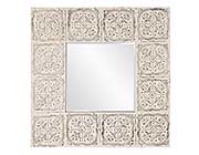 Ornate tiles square mirror HRE 254